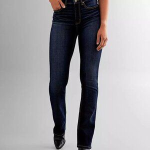 BKE Women's Boot Cut Jeans - Dark Blue
